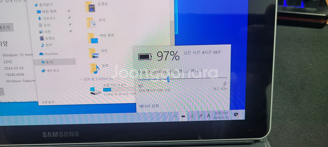 갤럭시북 12 lte 해외판(sm-w727v)--2