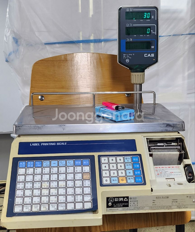 카스 라벨프린트 저울 CAS LP-15R(기둥형)--5