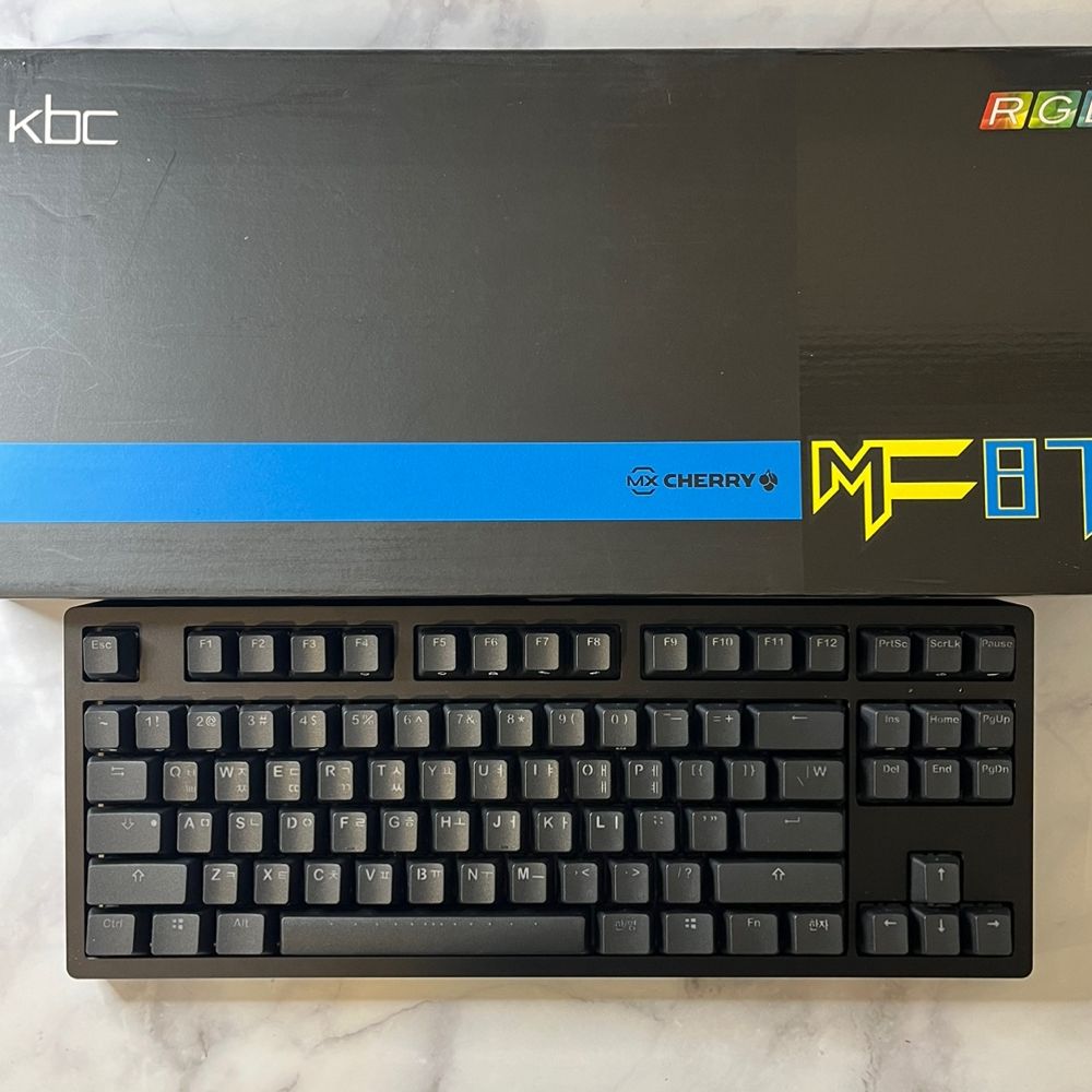 MF87 풀 알루 RGB 체리 MX 갈축 기계식 키보드