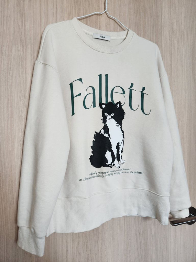 팔렛 여자맨투맨 고양이티셔츠 90--1