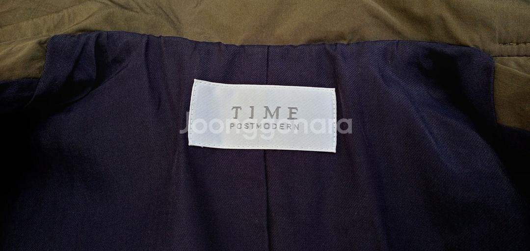 한섬 타임 바람막이 짚업코트 상태우수--6