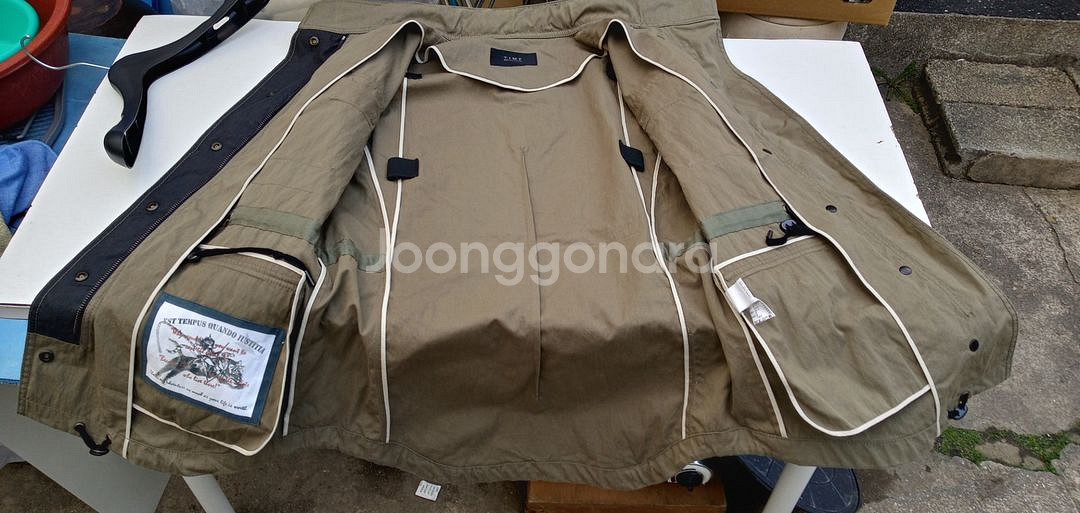 한섬 타임 빈티지 바람막이 야상자켓 상태우수--5