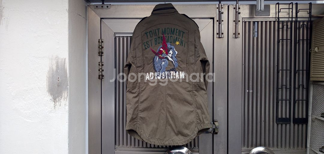 한섬 타임 빈티지 바람막이 야상자켓 상태우수--3