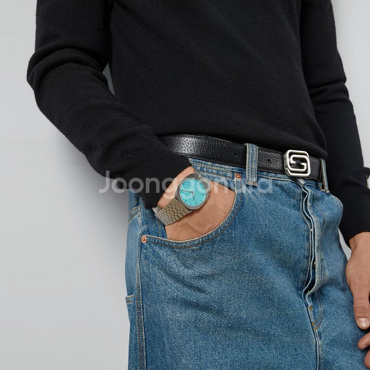 구찌 25H 시계[새상품, 정품, 38MM, 오션블루]--6