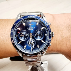새상품 토르소 T503M 블루 카시오페아 다이아 시계