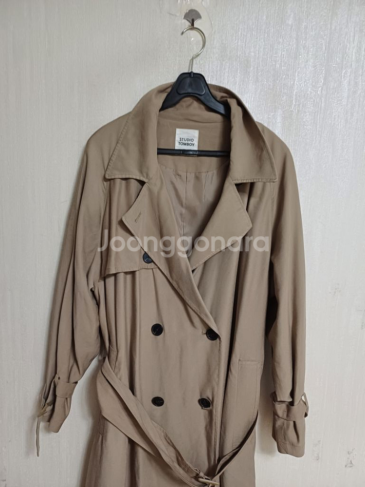 스튜디오톰보이 봄.가을 더블 트렌치코트(오버핏95100--1