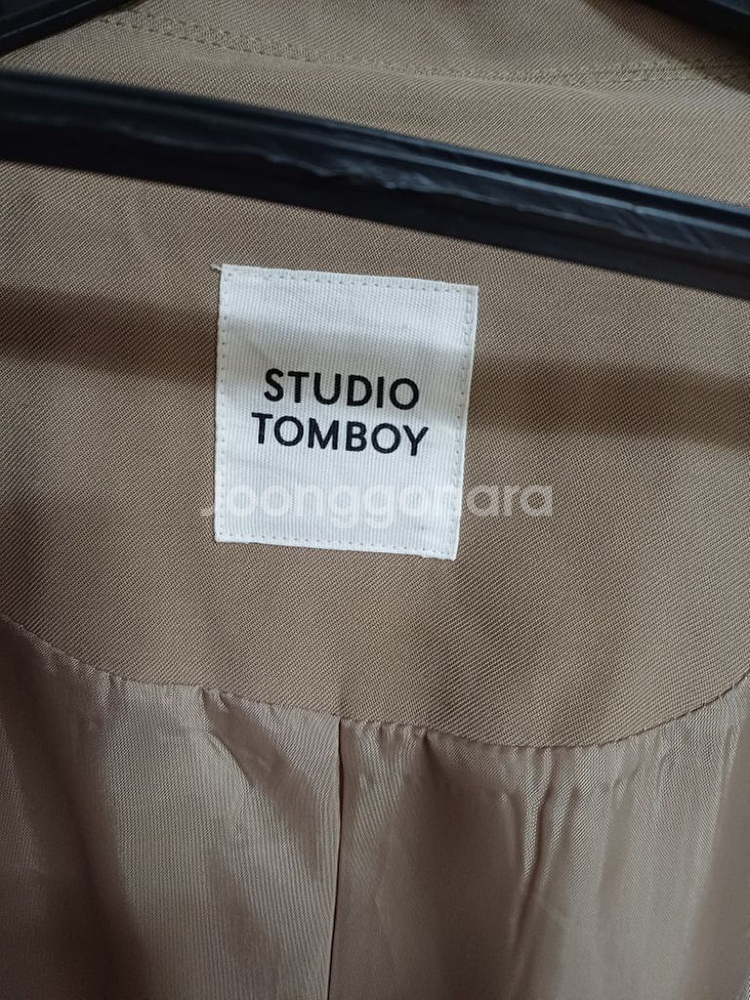 스튜디오톰보이 봄.가을 더블 트렌치코트(오버핏95100--3