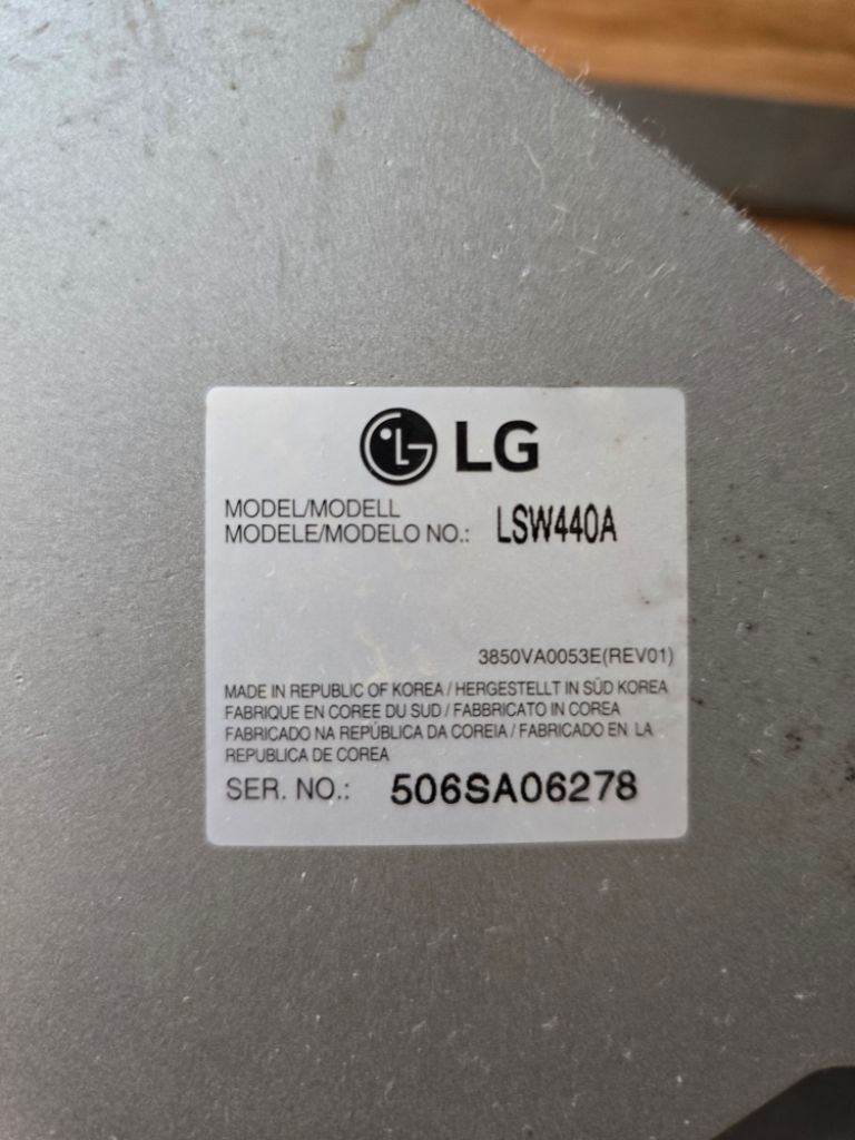 Lg tv 벽걸이 브라켓 lsw440a