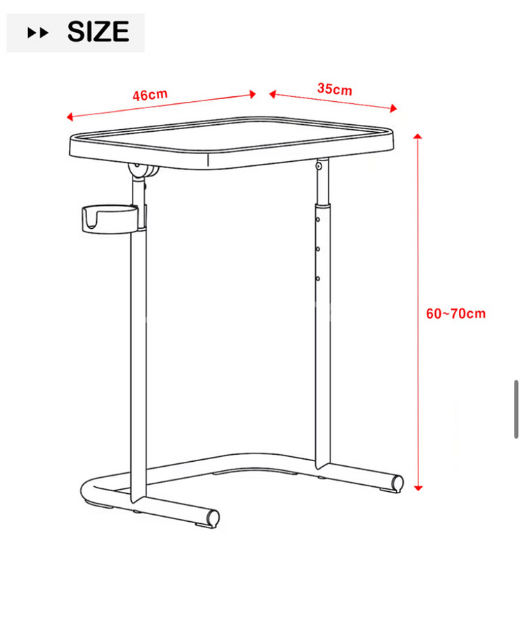이케아 노트북 테이블(화이트)--2