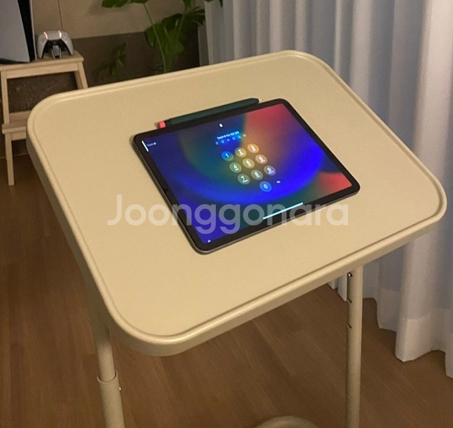 이케아 노트북 테이블(화이트)--5