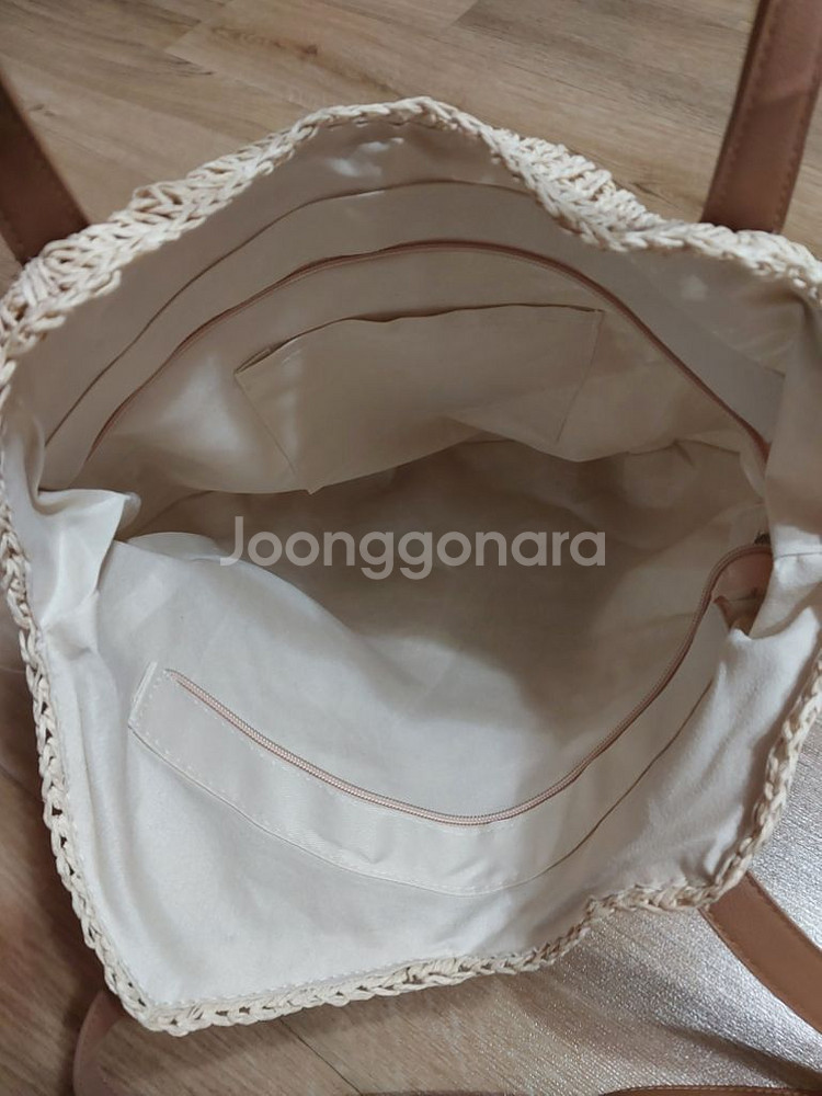 라탄백 왕골백 밀짚 숄더백 38x36--1