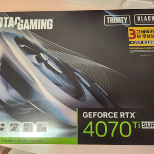 조텍 4070ti super 트리니티 팝니다.