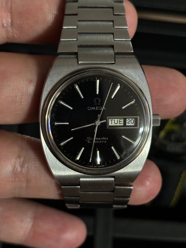 빈티지 오메가 씨마스터 고구마 검판 뻐뻐시--1
