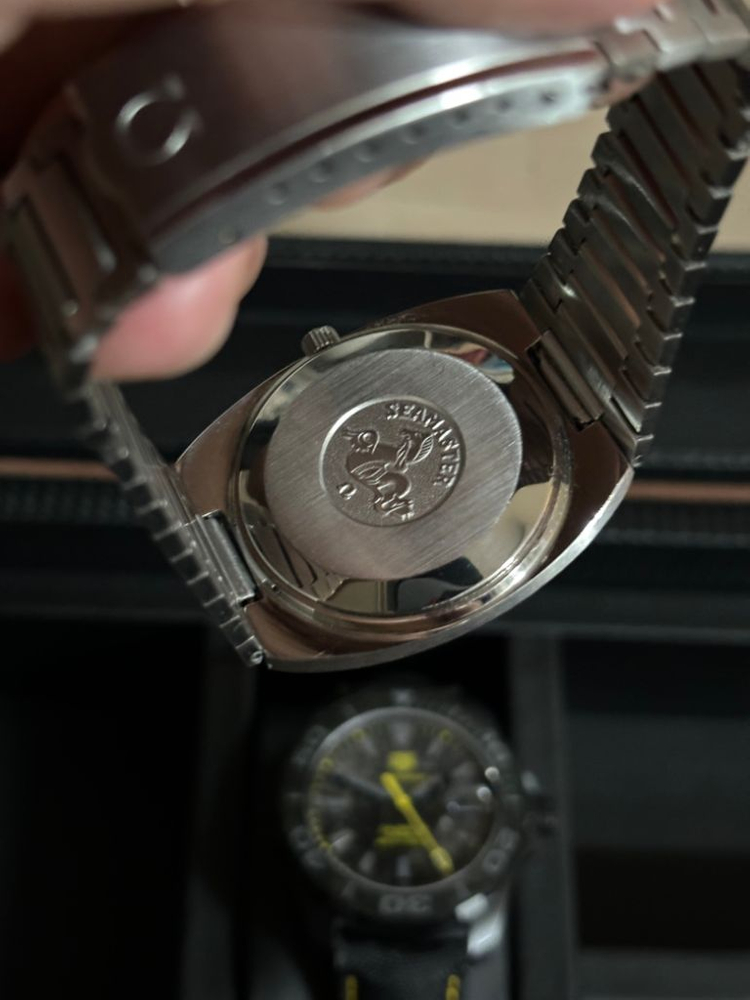 빈티지 오메가 씨마스터 고구마 검판 뻐뻐시--4