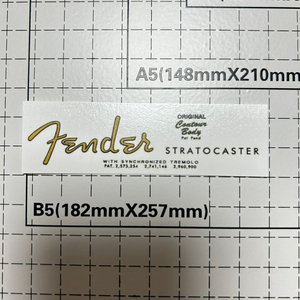 fender 펜더 스트라토케스터 로고 데칼 헤드스톡