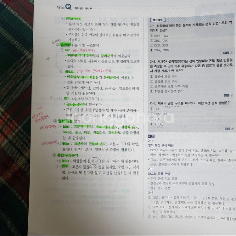 윙큐 화학분석기사 필기+과년도 기출 21년판--5