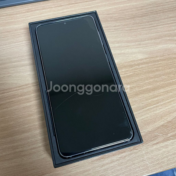 삼성 갤럭시 S21 팬텀 그레이 256GB 액정 파손--5