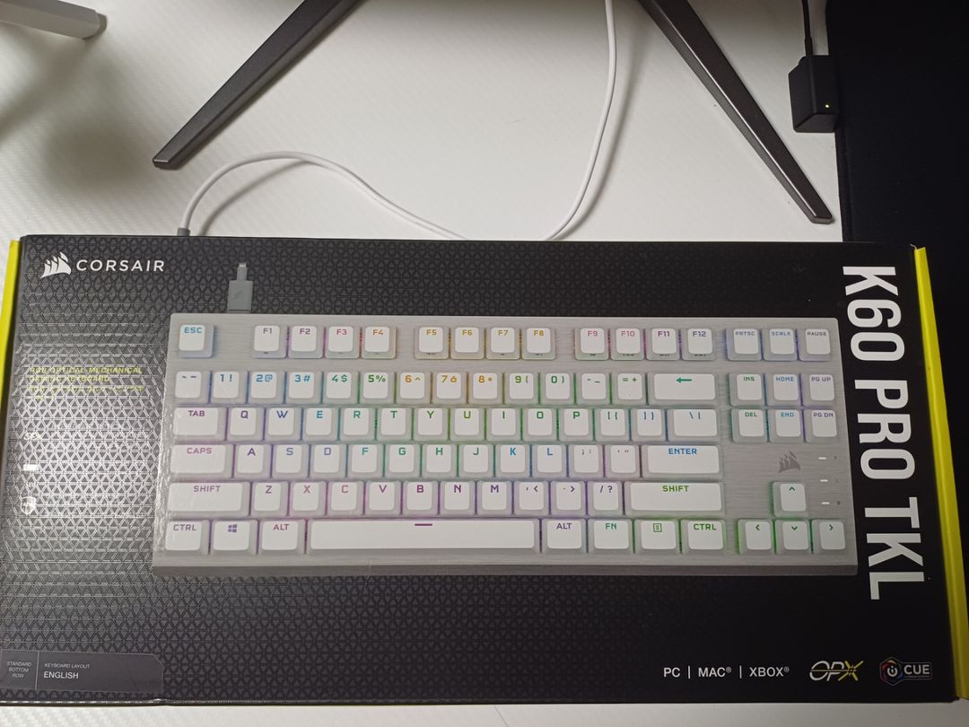 커세어 K60 RGB PRO TKL OPX 8K 풀윤활