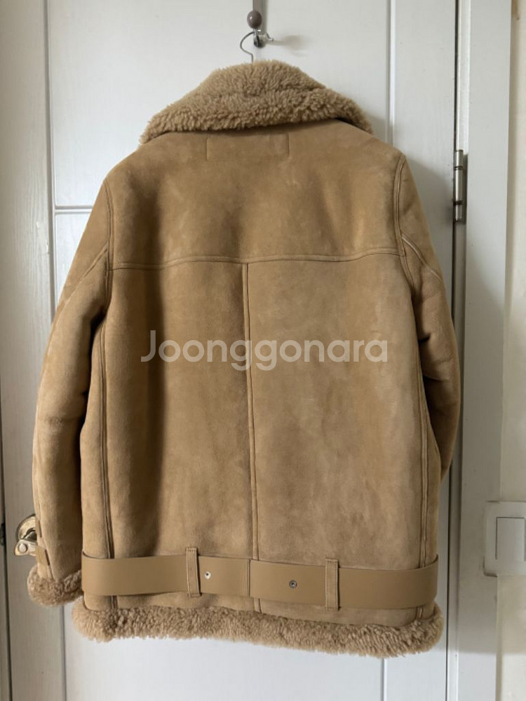 아크네스튜디오 벨로시티 무스탕 베이지 38 분더샵구매--7