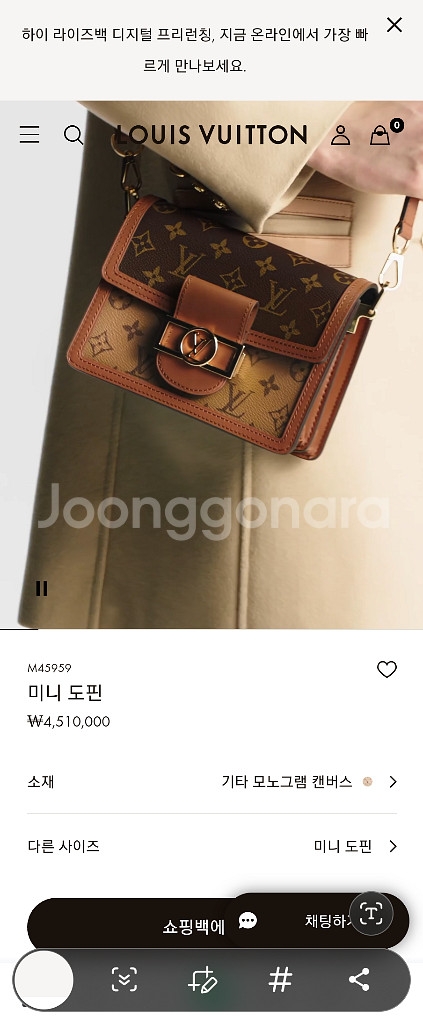 루이비통 미니도핀--5