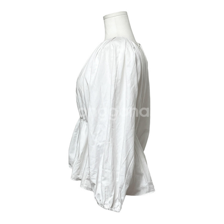 ZARA 자라 주름 블라우스 화이트 XS--1