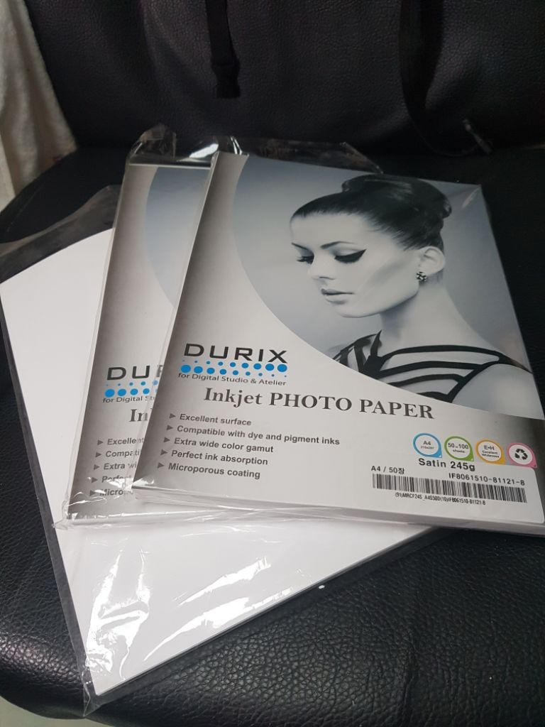 DURIX 잉크젯 a4 포토용지 반광 미사용