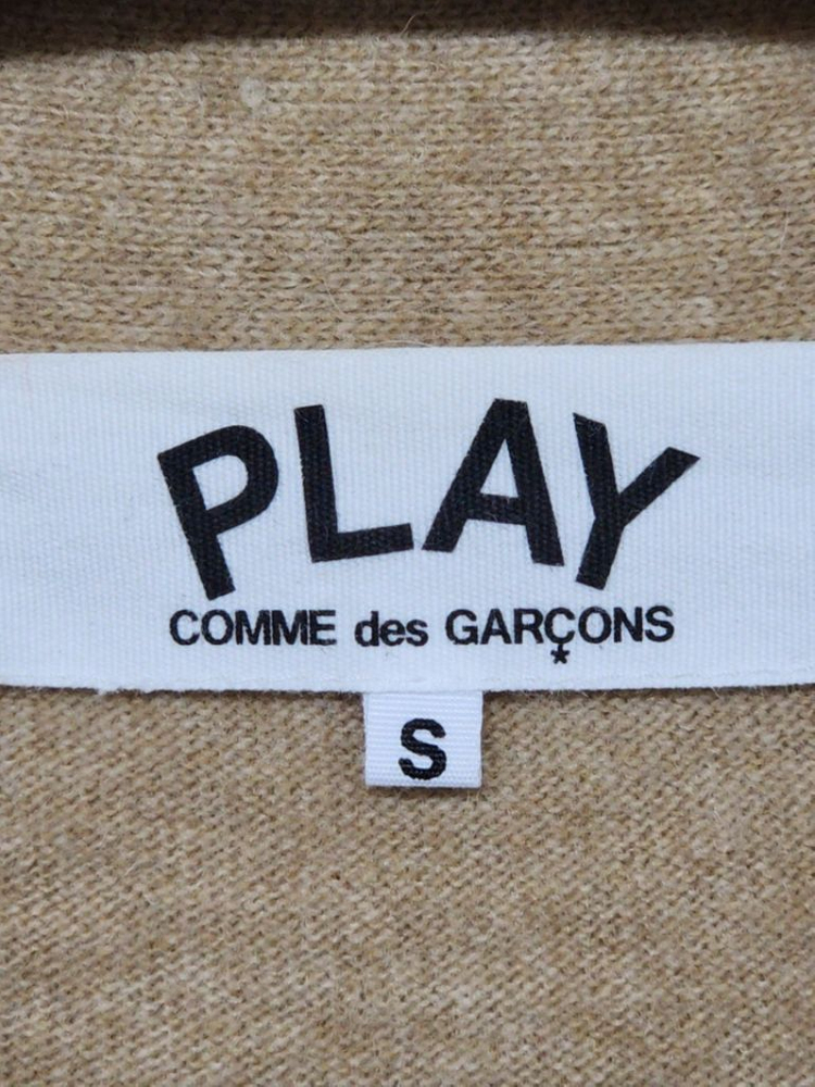 (정품)꼼데가르송 가디건 베이지 블랙와펜 AZ N024--2