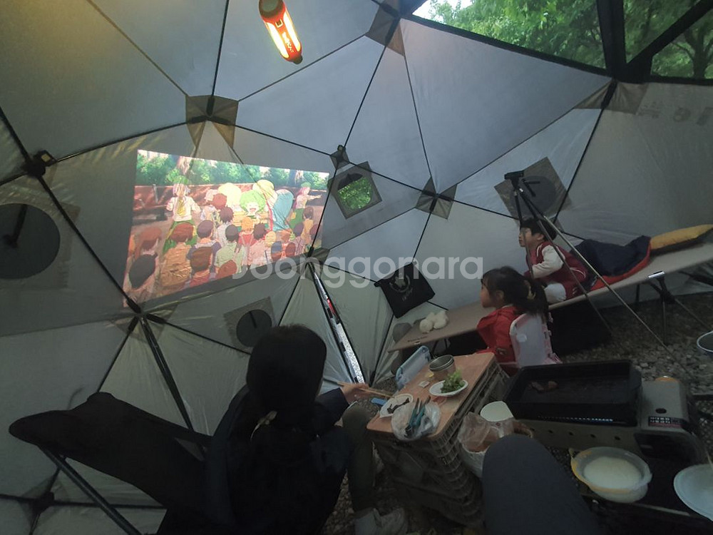 6각 원터치 텐트--2