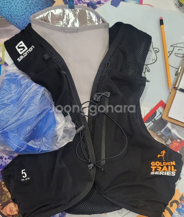 살로몬 트레일러닝 베스트 ADV 5SET 골든트레일--0