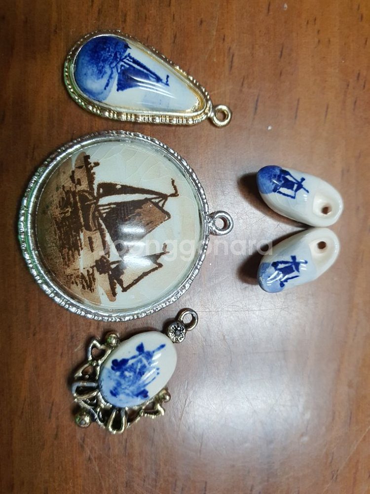 델프트 액세서리 (귀걸이,목걸이 펜던트)--1