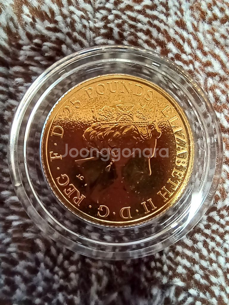 2017 퀸즈비스트 그리핀 1/4oz 골드 불리온--2