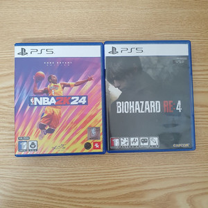 PS5 바이오하자드 RE4, NBA2K24 팝니다