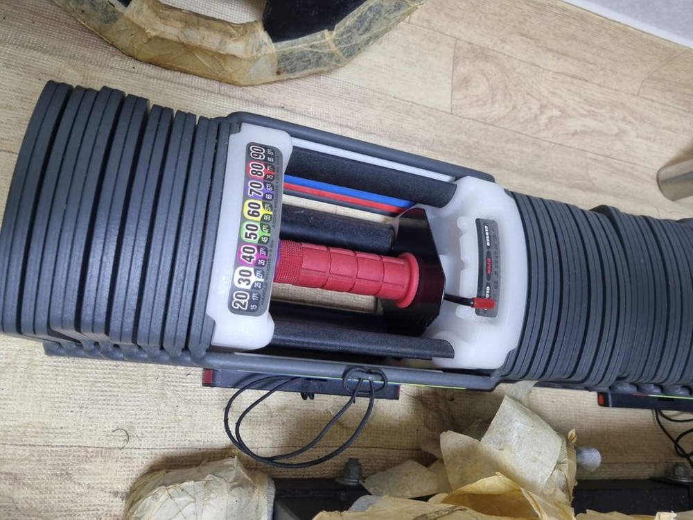 무게조절 덤벨(짭 파워블럭) 40키로 (90파운드) 쌍--2