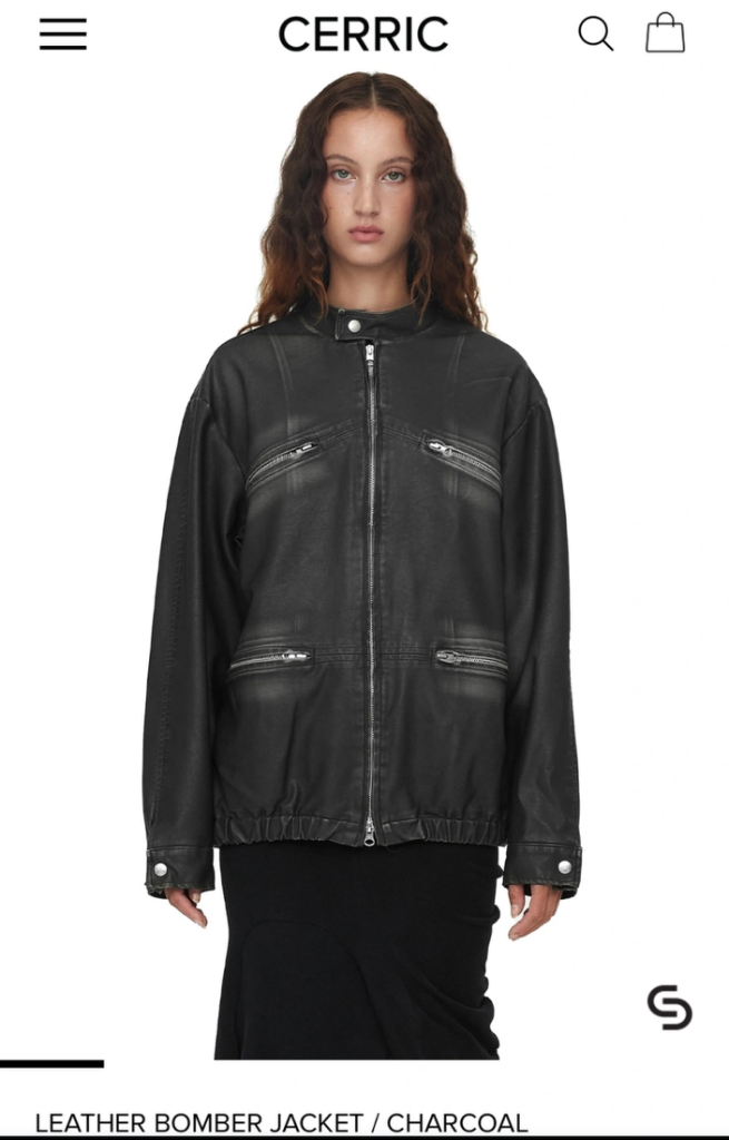 LEATHER BOMBER JACKET