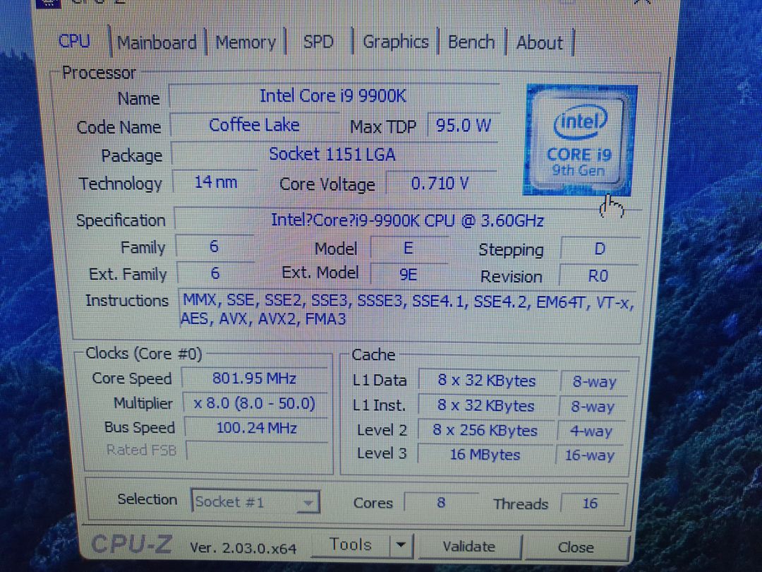 i9 9900k cpu팝니다