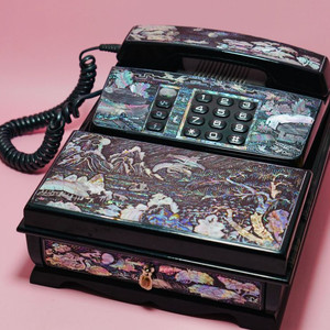 금성사 골드스타 옛날 자개 전화기 수집 근대사 골동품