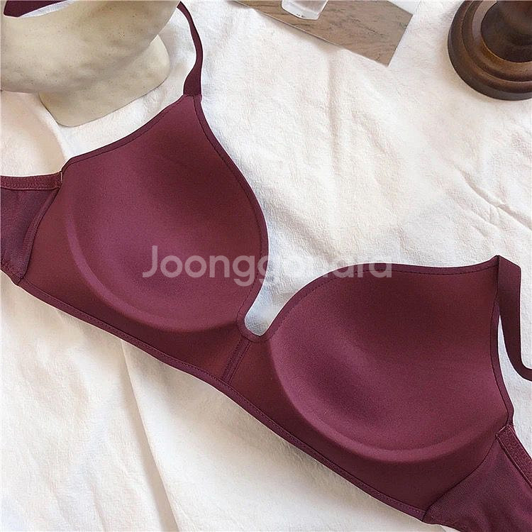 새상품#심리스 브라 와인 70A 70B 사이즈 브래지어--1