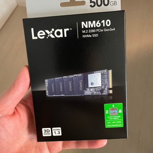 렉사 SSD M.2 NVMe NM610 500g미개봉
