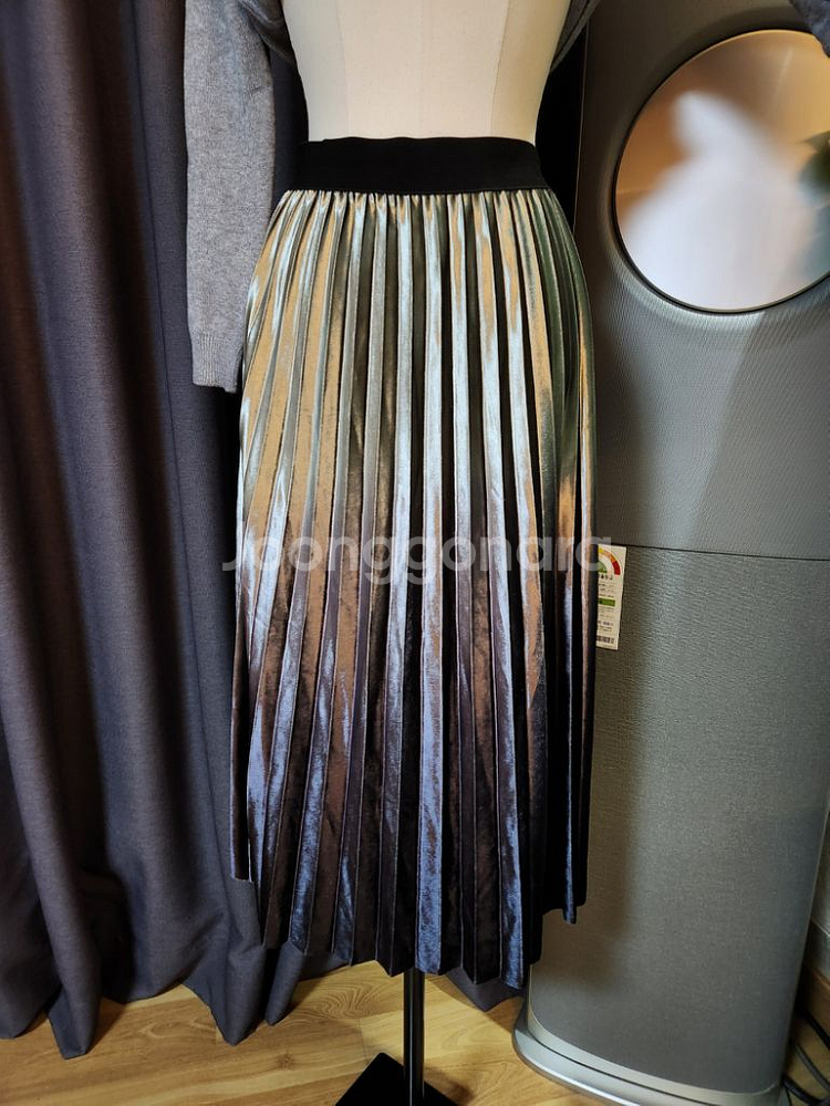 55~55반 n.by 니트티셔츠/플리츠 스커트--5