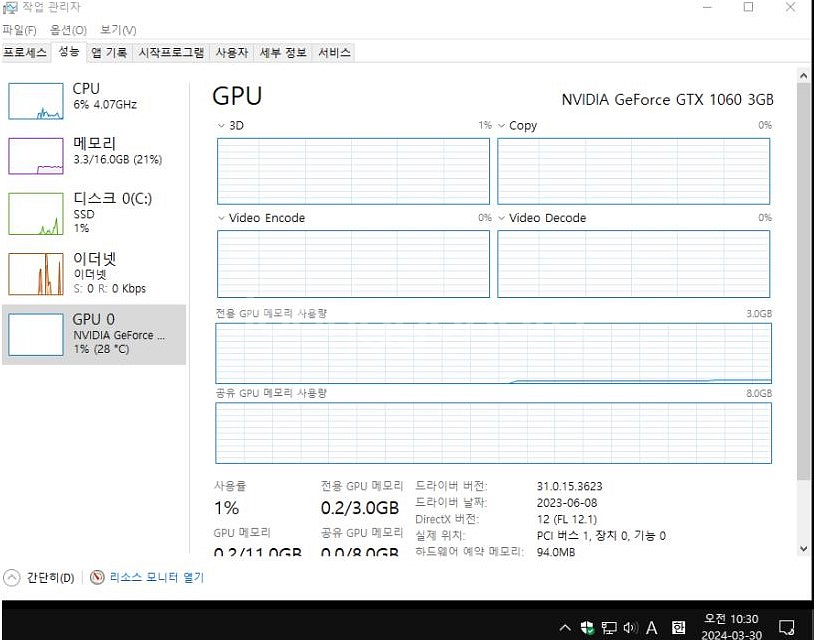 기가바이트 gtx1060 3g 풀박스--6
