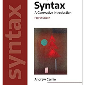 Syntax: A Generative Introduc