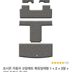 포시즌 코일매트 확장일체형 1 2 3열 기본트렁크