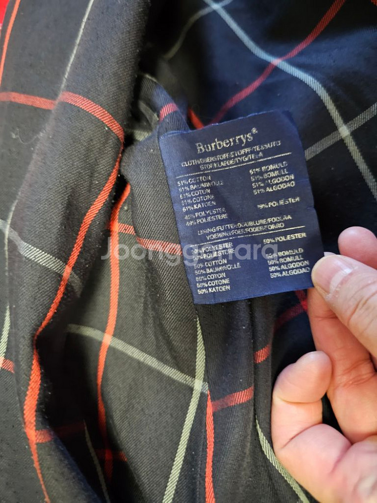 버버리 레드 더블 트렌치코트 Burberry 바바리--3