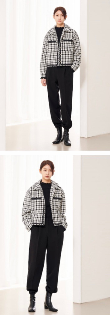 에잇세컨즈 트위드자켓/풀택새제품--1