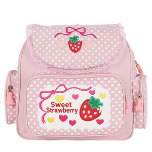 (새상품) 딸기 책가방 백팩 갸루 양산형 로리타