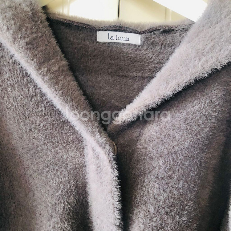 la tium 후드 롱코트--2