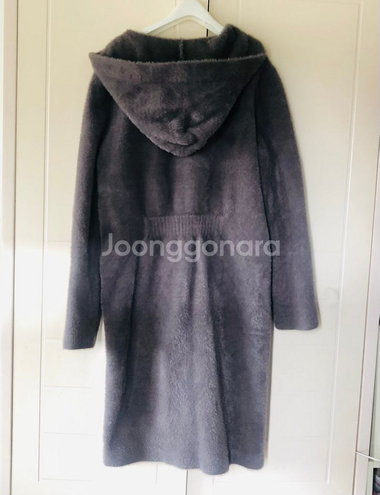 la tium 후드 롱코트--1