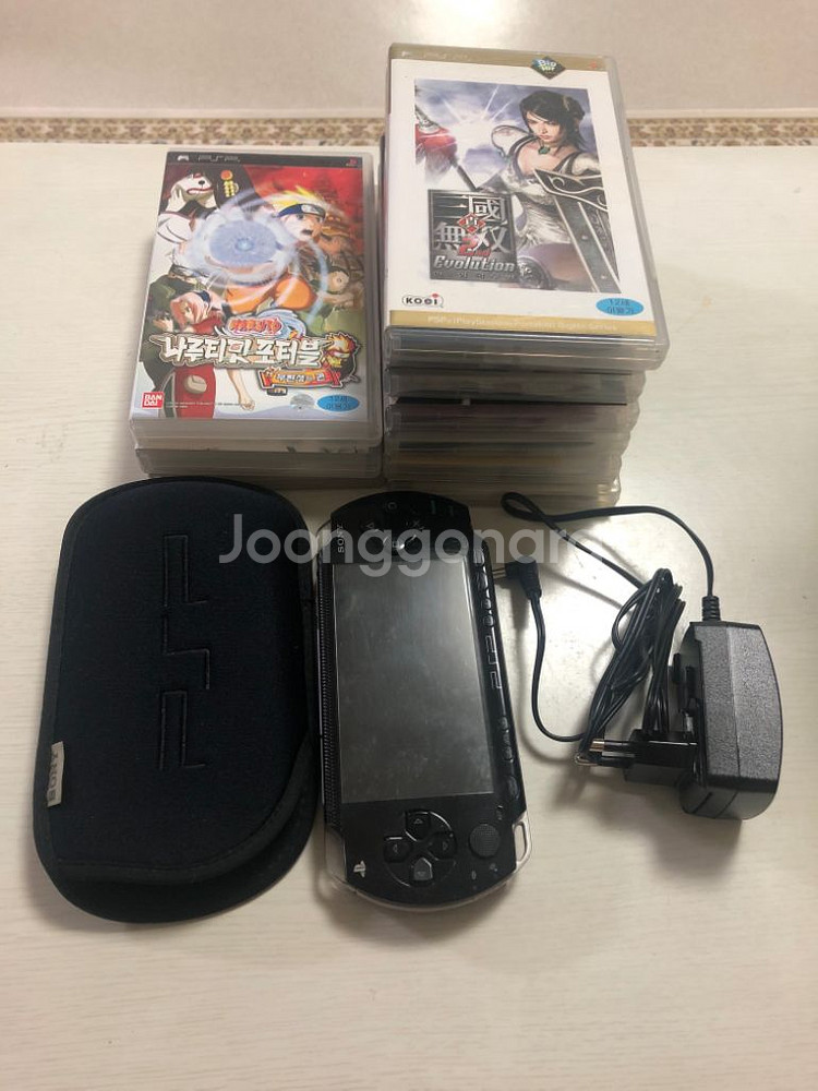 psp1005게임기와 게임팩11개--0