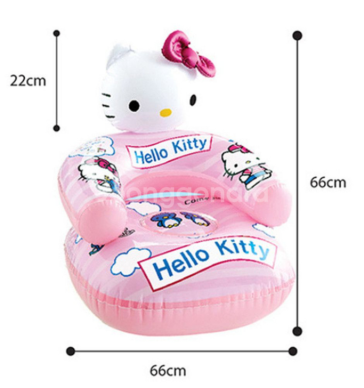 헬로키티 튜브의자 에어쿠션튜브 물놀이튜브 유아 보행기--1