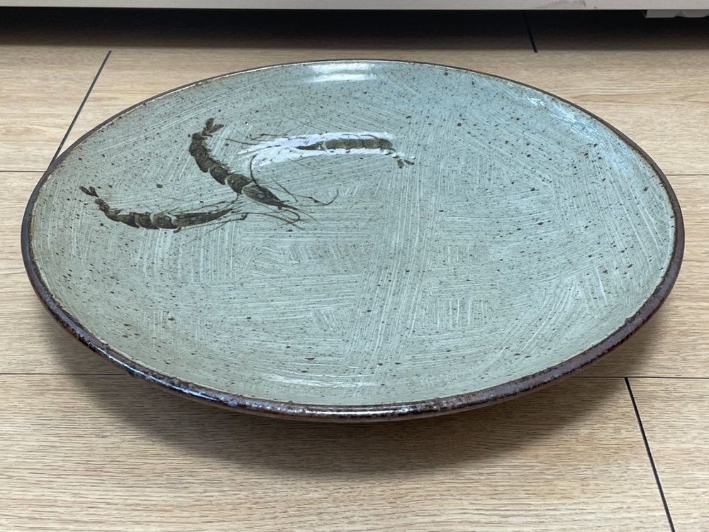 새우문양 대형접시(32cm)--0